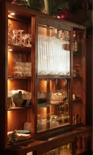 custom glass cupboards